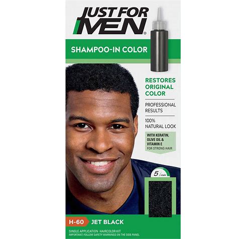 Just For Men Shampoo- In Color H 60 Jet Black